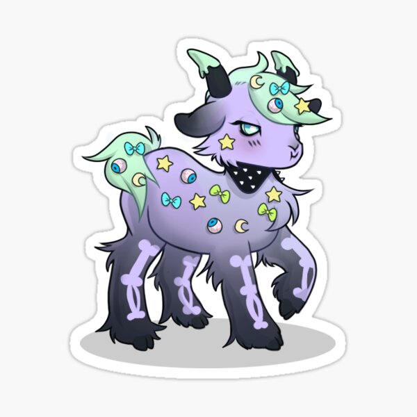 Rebelling Goatling Sticker