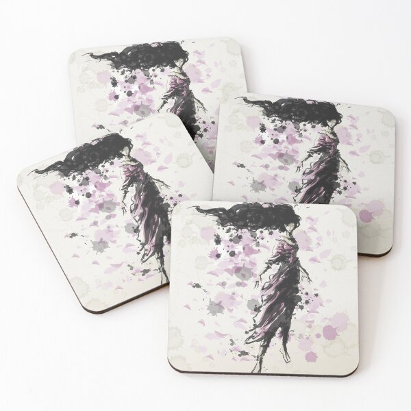 Item preview, watercolor inks sumi e woman designed and sold by matintheworld ( delcarmat ).