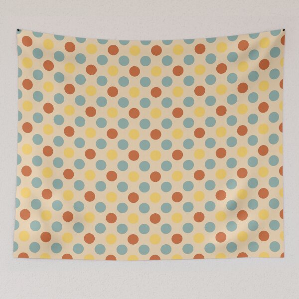 Item preview, Retro 70s Colored Polka Dots designed and sold by weirdAffect.