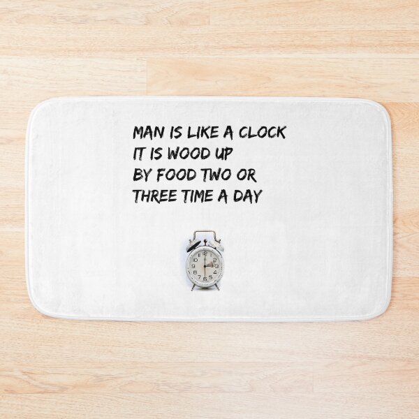 Item preview, T-Shirt Man is like a clock. It is wound up by food two or three times a day. designed and sold by Axel20.