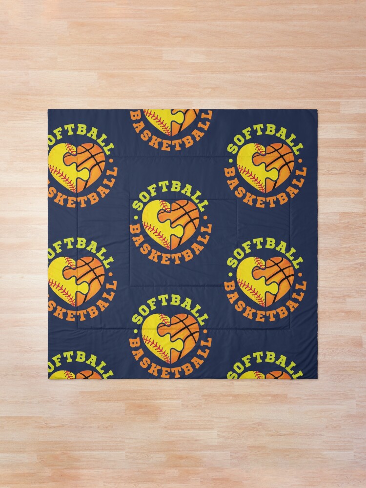 Alternate view of Softball Basketball Comforter