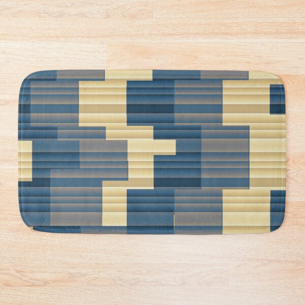 Item preview, Triplay Blues-CHECKS AND SQUARES ozcushionstoo designed and sold by ozcushionstoo.