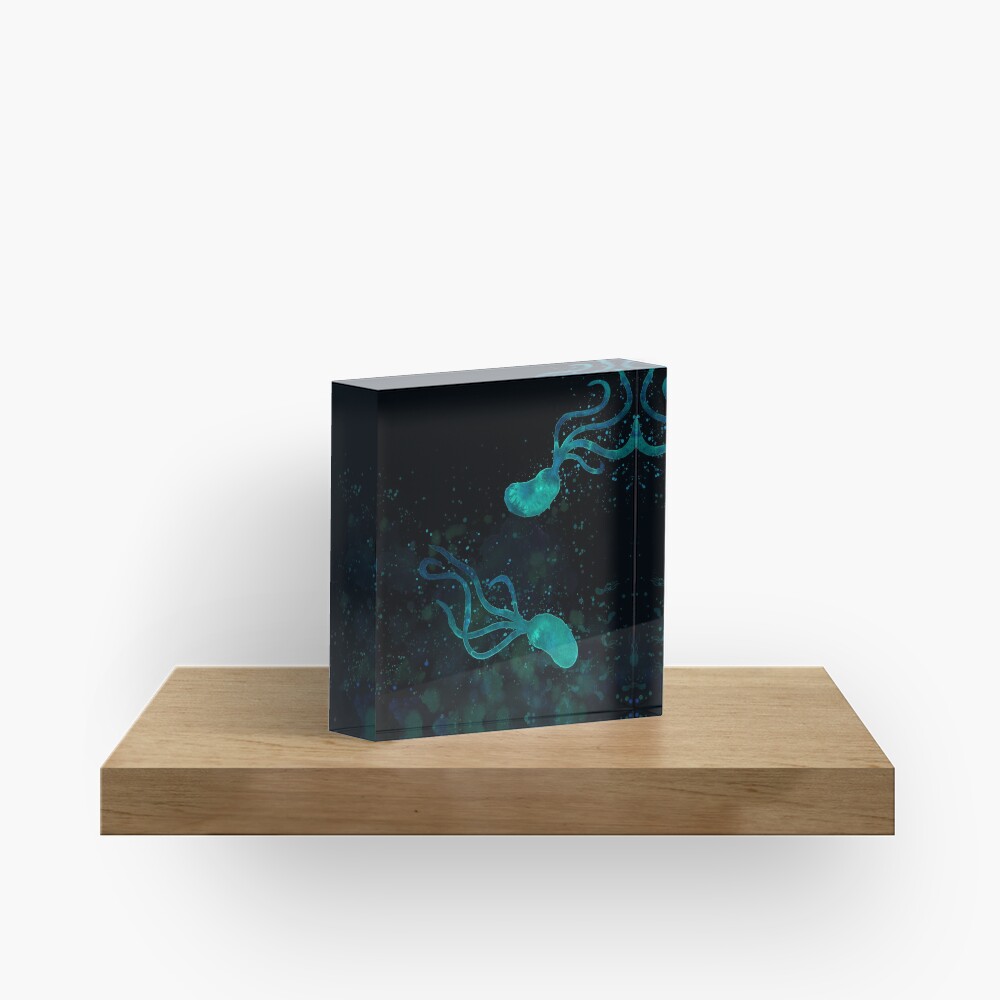 Ocean lights in the night Acrylic Block
