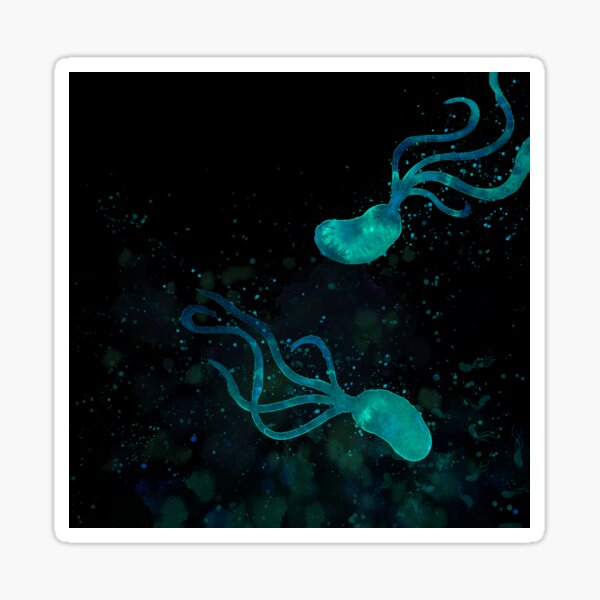 Ocean lights in the night Sticker