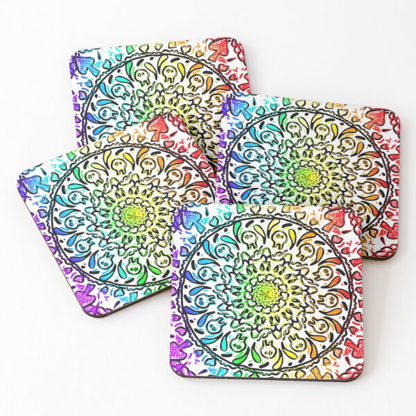 Item preview, rainbow bandanna design  designed and sold by lmnopcreations.