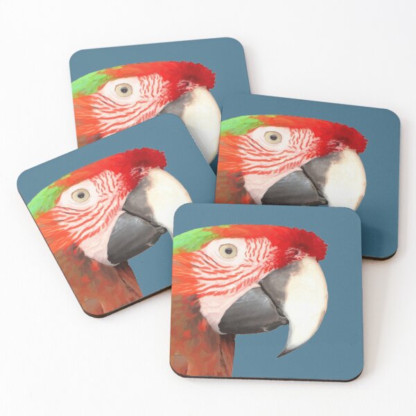 Item preview, A Beautiful Bird Harlequin Macaw Portrait Vector designed and sold by taiche.