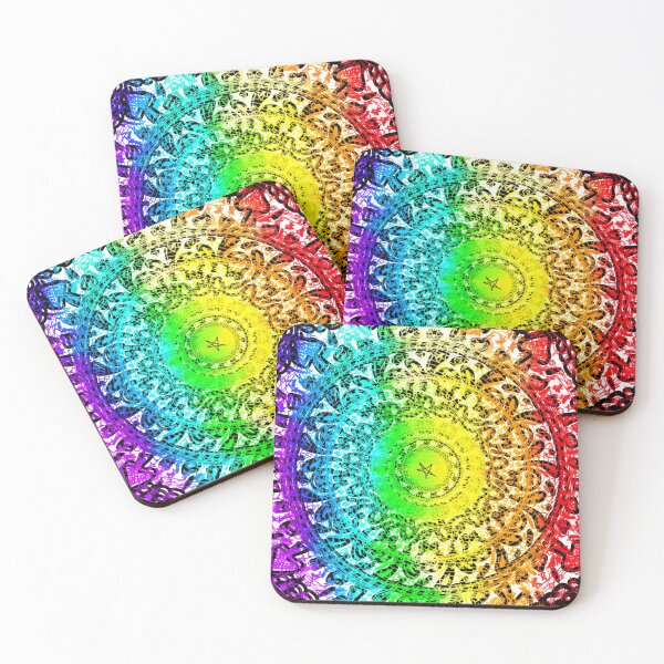 Item preview, rainbow bandanna design  designed and sold by lmnopcreations.