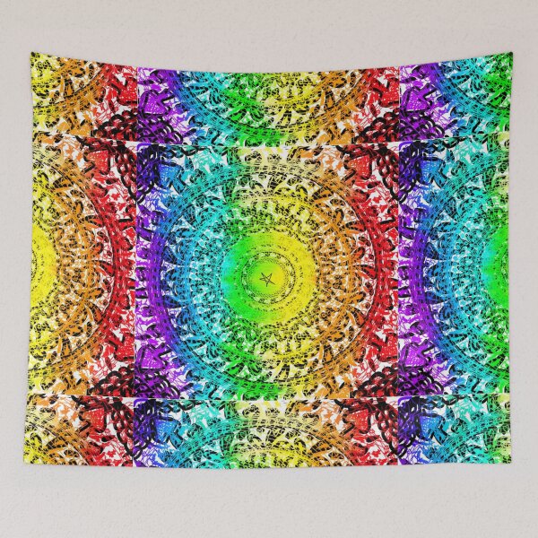 Item preview, rainbow bandanna design  designed and sold by lmnopcreations.