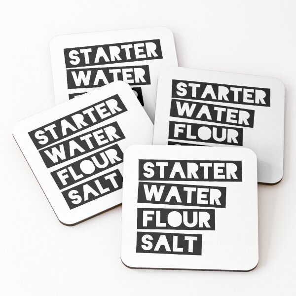 Item preview, Sourdough Ingredients (Black Block Letters) | designed and sold by PixelsandPulp.