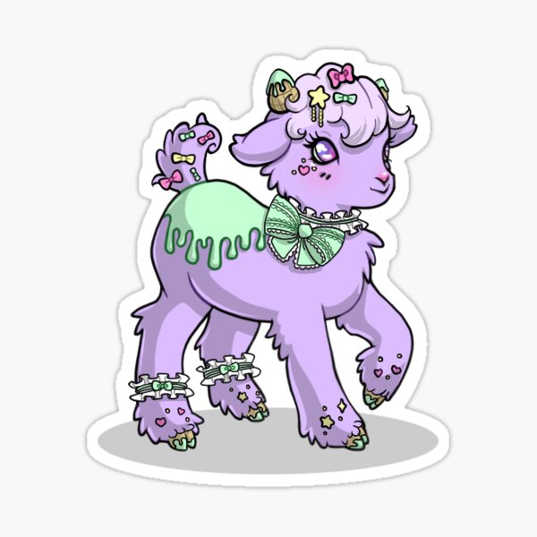 Minty Melt Goatling Sticker