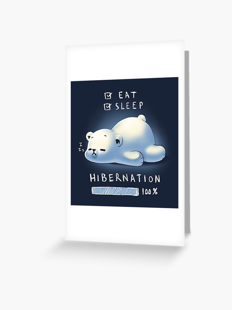 Hibernating Bear get well card – Graphic Anthology