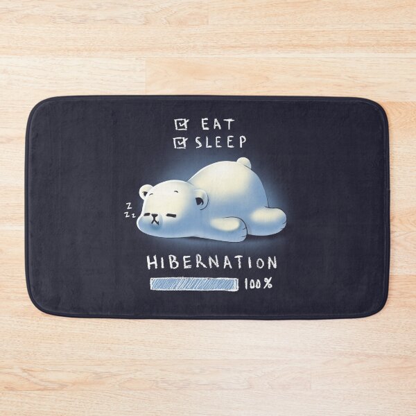 Item preview, Cute Bear Hibernation - Eat Sleep Fluffy Animal designed and sold by BlancaVidal.