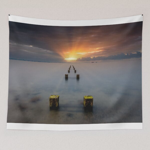 Item preview, Stormy Seaview Sunbeams Sunrise designed and sold by manateevoyager.