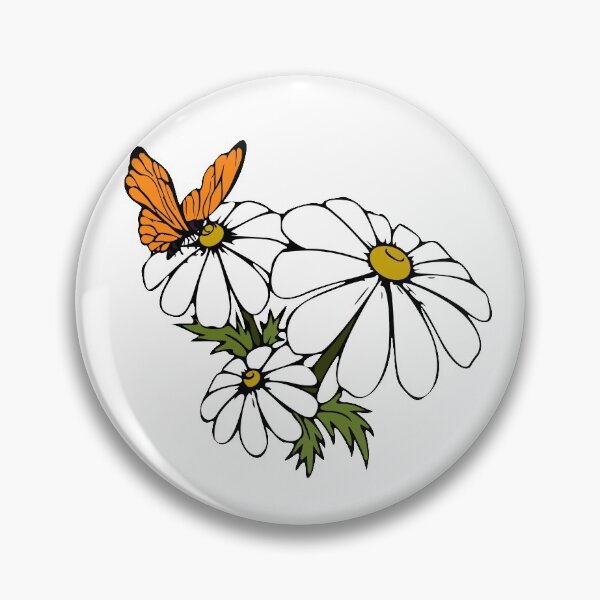Item preview, Butterfly on camomile designed and sold by Moonlight2020.