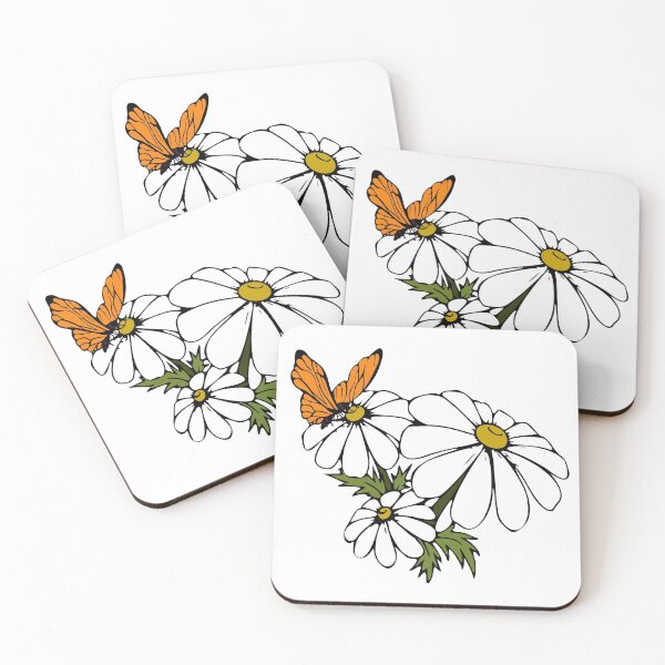 Item preview, Butterfly on camomile designed and sold by Moonlight2020.