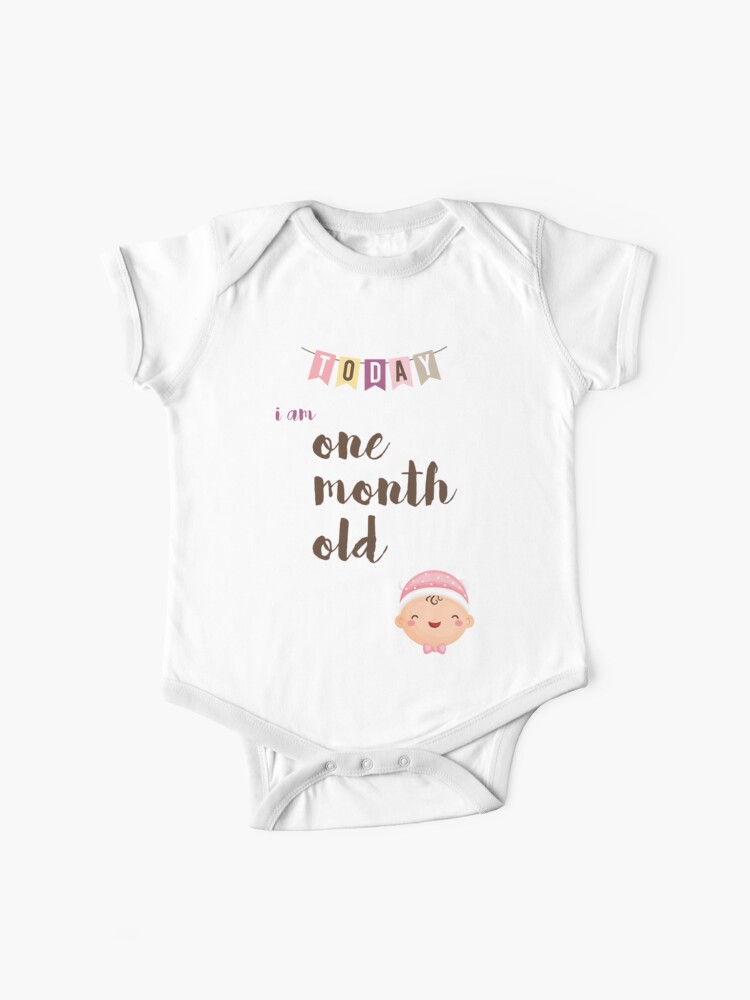 Body Bebe Bebe Fille Jalon 1 Mois Par Emiko Baby Redbubble