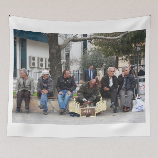 Item preview, Man Polishing Leather Shoes Shoeshine On Street Mugla Turkey designed and sold by taiche.