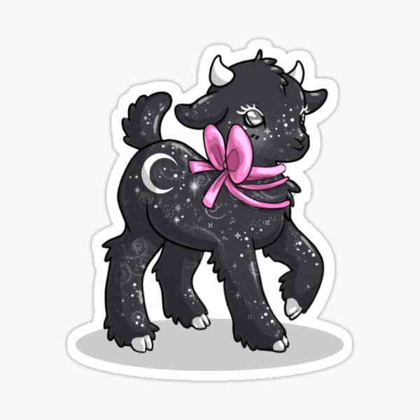 Midnight Moon Goatling Sticker