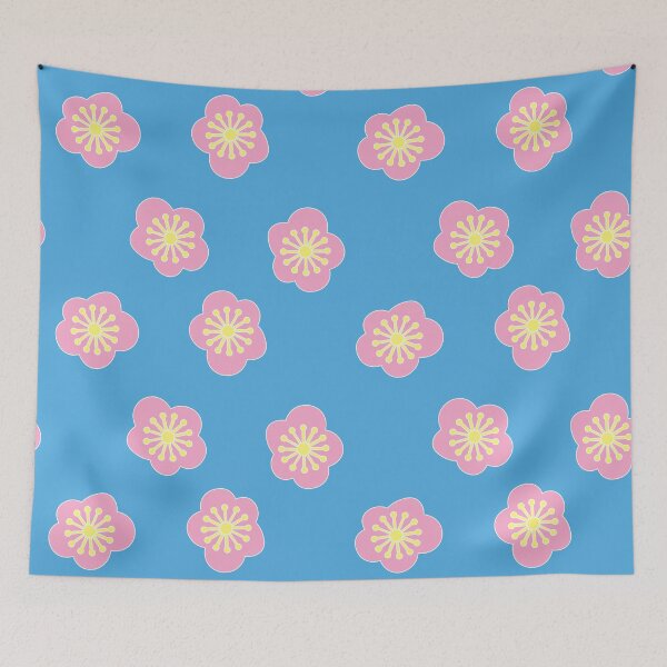 Item preview, Chinese blossom skyblue designed and sold by MejosoDesign.