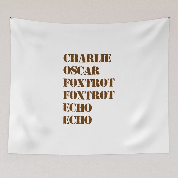 Item preview, Coffee spelled in the ICAO alphabet designed and sold by Dirk4171.