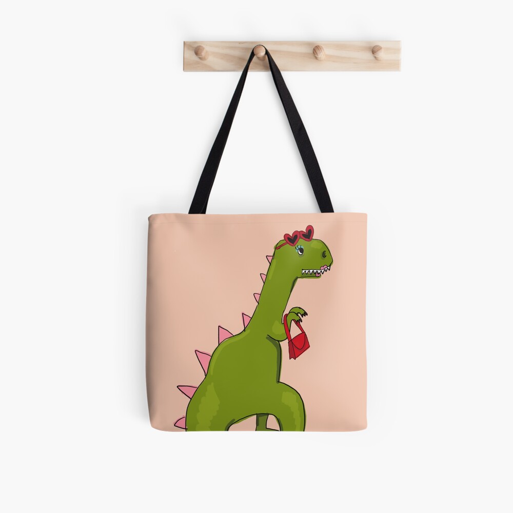  I Break for Dinosaurs Funny Humor Ironic Tote Bag : Clothing,  Shoes & Jewelry