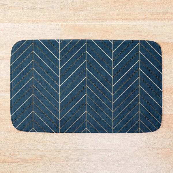 Item preview, Navy & Gold Chevron designed and sold by Blue-Banana.