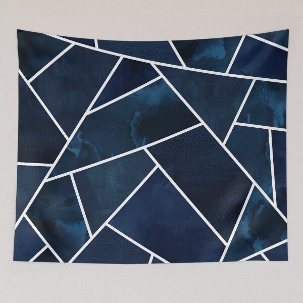 Item preview, Navy & White Geo designed and sold by Blue-Banana.