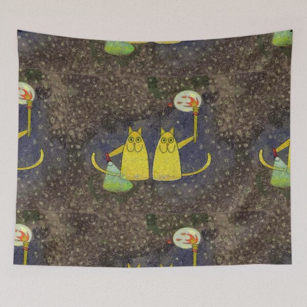 Item preview, AMERICAN CAT & ENGLISH CAT designed and sold by Jean Gregory Evans.
