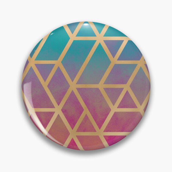 Item preview, Blue, Pink and Gold Geo designed and sold by Blue-Banana.