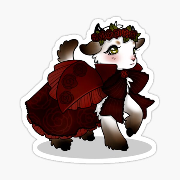 Velvet Rose Goatling Sticker