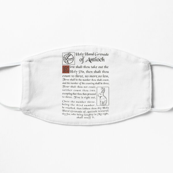 Holy Hand Grenade Script Flat Mask