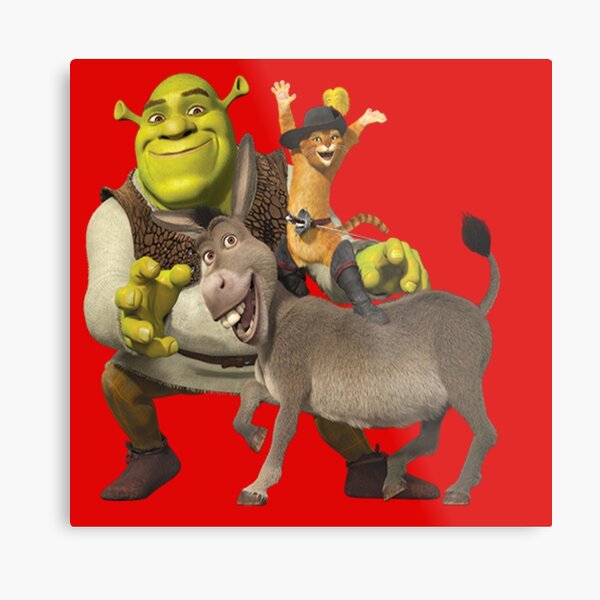 Shrek And Fiona Metal Prints Redbubble