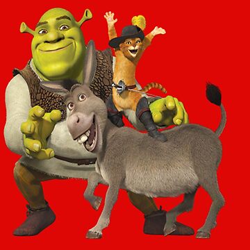 Puss in Boots, Shrek and Donkey iPad Case & Skin for Sale by Morphey22