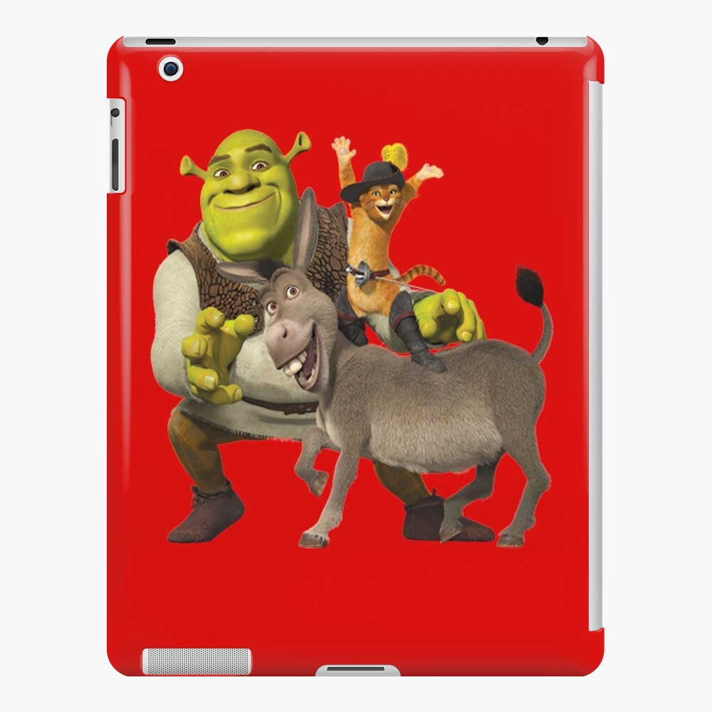 Puss in Boots, Shrek and Donkey iPad Case & Skin for Sale by Morphey22