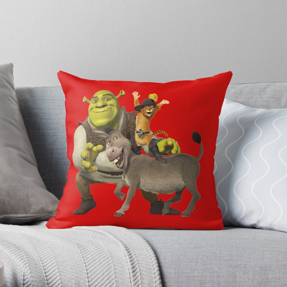 "Shrek" Throw Pillow by bestoffers | Redbubble