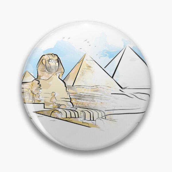 Item preview, Pyramids & Sphinx at Giza Watercolour designed and sold by Curtis Ryan Woodside Productions.
