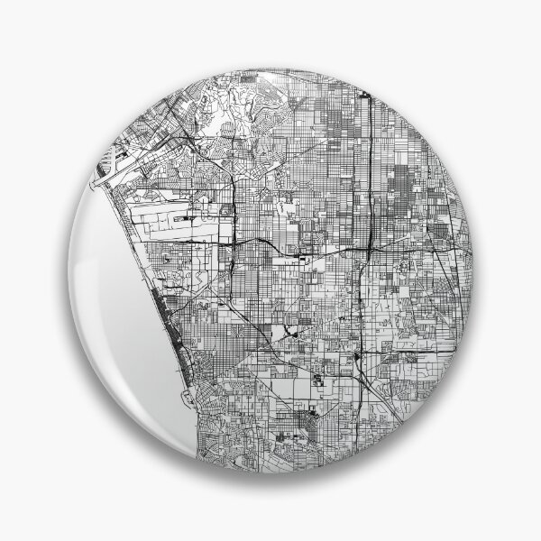Item preview, Los Angeles White Map designed and sold by multiplicitymap.