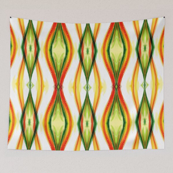 Item preview, Bold,vibrant, yellow, red and green abstracto, psychedelic arte abstracto, abstract art design designed and sold by Adri Barnard.