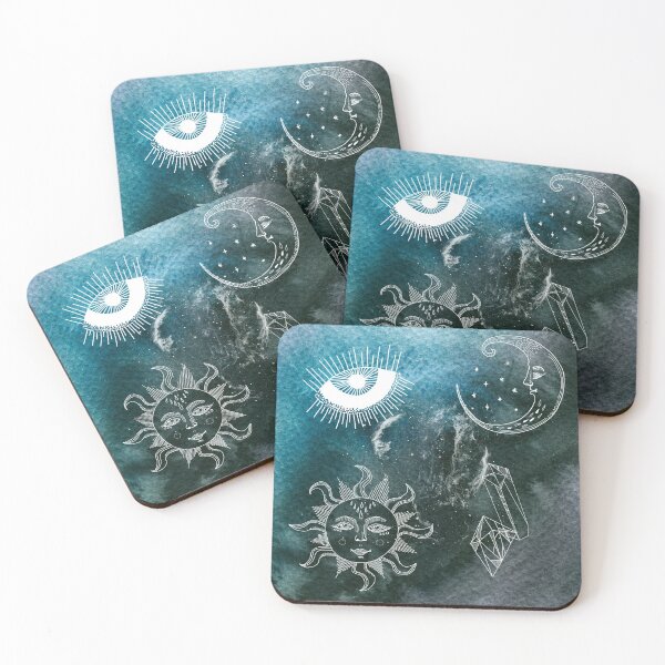 Item preview, Celestial Icons Sun and Moon designed and sold by Lisa Casineau.