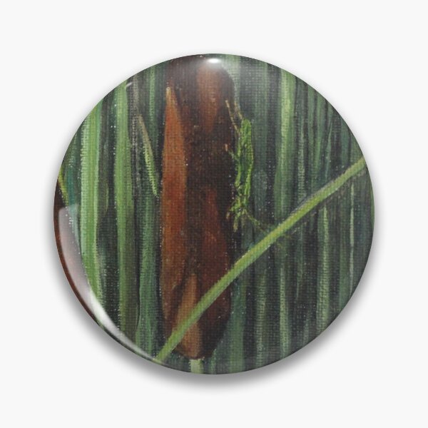 Item preview, Cattails with Marsh Conehead designed and sold by Eco-Artopia.