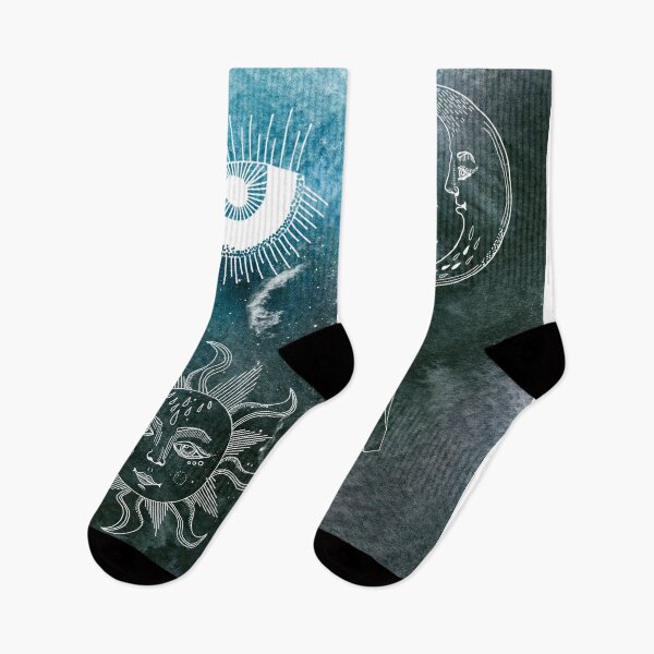 Item preview, Celestial Icons Sun and Moon designed and sold by Lisa Casineau.