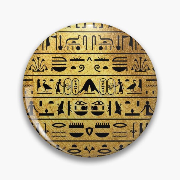 Item preview, Gold and Black Hieroglyphics  designed and sold by Curtis Ryan Woodside Productions.