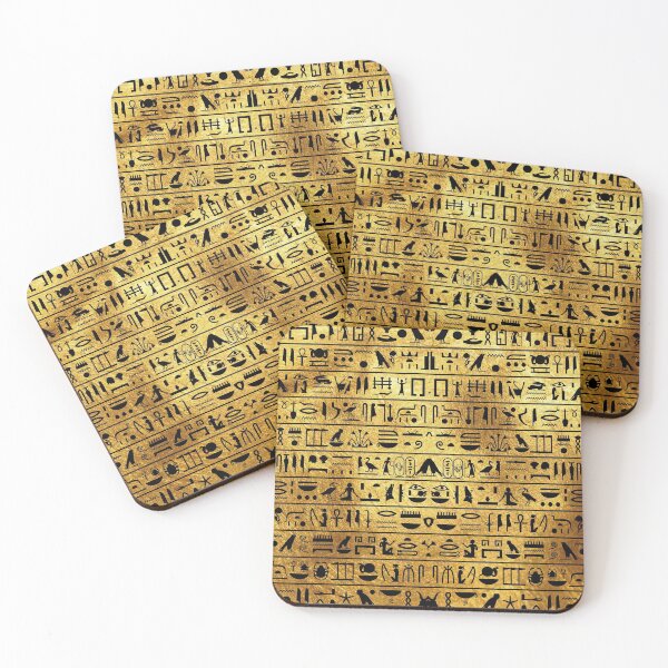 Item preview, Gold and Black Hieroglyphics  designed and sold by Curtis Ryan Woodside Productions.