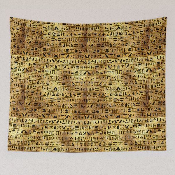Item preview, Gold and Black Hieroglyphics  designed and sold by Curtis Ryan Woodside Productions.