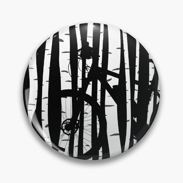 Item preview, Mountain Bike in a Birch Tree Forest designed and sold by Rahdoo.