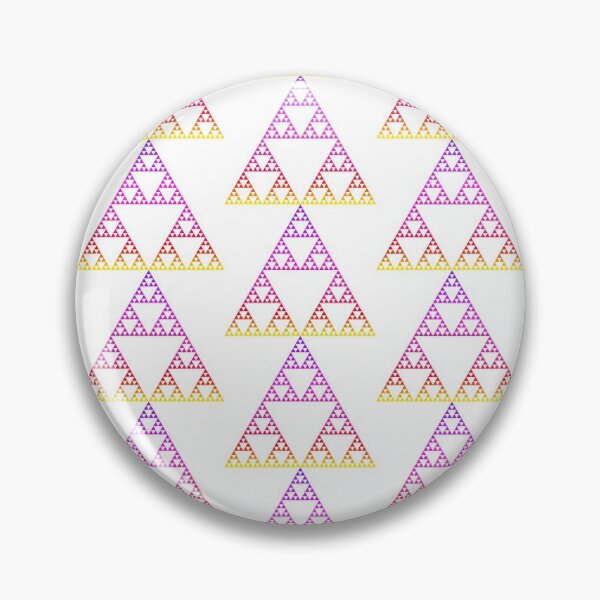 Item preview, Sierpinski Triangle - Yellow / Purple Gradient designed and sold by ilexdesigns.