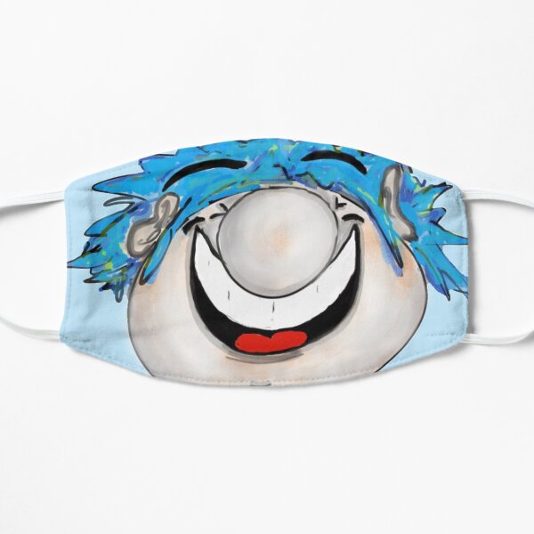Gute-Laune-Stickman Flache Maske