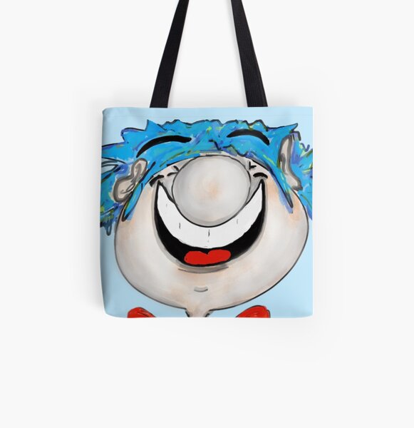 Gute-Laune-Stickman Allover-Print Tote Bag