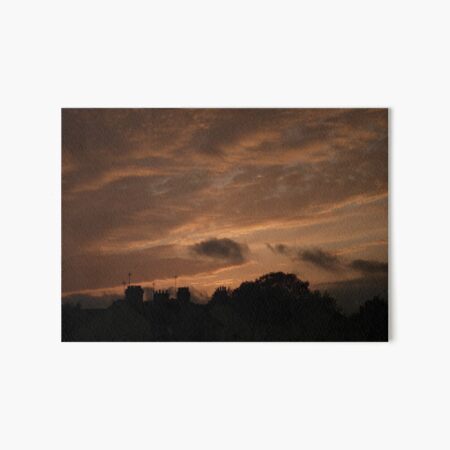 Sunset silhouette Art Board Print