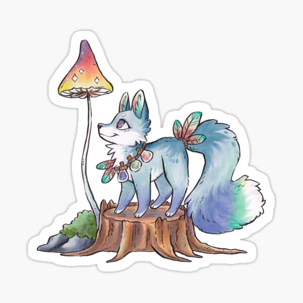 Witchy Doggo Familiar Sticker